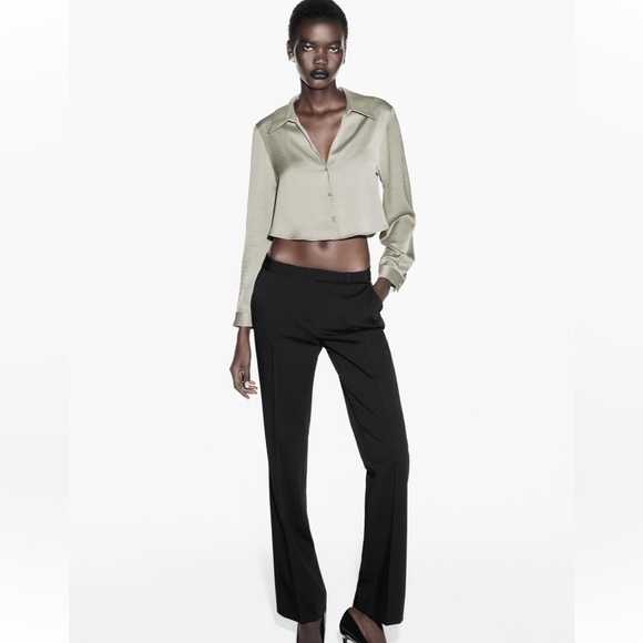 Zara cropped blouse satin effect - Picture 8 of 8